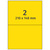 Universaletiketten 210 x 148 mm, 200 Haftetiketten gelb auf DIN A4 Bogen, Papier permanent
