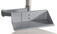 Sichtboxen-Regal-Halter-Element für UNIVERSAL und PROFI mit Einfachgelenk, BxTxH= 435 x 165 x 120 mm | ZBK3909.9006