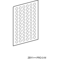 Bogen m. 66 runden Einlegeschildern, transparent, selbstklebend, neutral