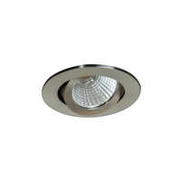 LED Einbaustrahler IP20, 230V AC, 50 Hz, 7W, 38°, 4000K, 670lm, rund, schwenkbar, nickel matt