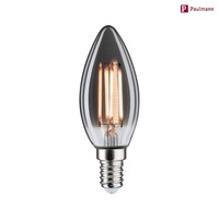 LED Filament Kerzenlampe C35 VINTAGE 1879, 230V, E14, 4W 1800K 145lm, dimmbar, Rauchglas
