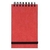76x127mm Wirebound Pressboard Cover Notebook 192 Pages Red (Pack 12) - 194