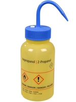 Safety wash bottles with GHS imprint LDPE Imprint text Isopropanol
