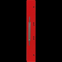 SoldanPlus Heftstreifen PP-Folie, DIN A4, 25 Stück pro Farbe, rot