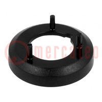 Nut cover; ABS; black; push-in; Ø: 19.3mm; A2516,A2616; Øint: 17.6mm