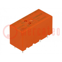 Relay: electromagnetic; SPDT; Ucoil: 12VDC; 12A; 12A/250VAC; PCB