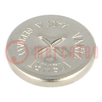 Re-battery: Ni-MH; coin,V18H; 1.2V; 18mAh; Ø11.5x2.2mm