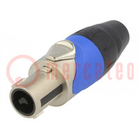 Plug; loudspeaker; female; PIN: 2; for cable; 30A; 133V; zinc alloy