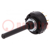 Switch: rotary; Pos: 12; 0.15A/250VDC; Poles number: 1; 30°; 999MΩ