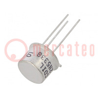 Transistor: NPN; bipolaire; 100V; 5A; 6W; TO39