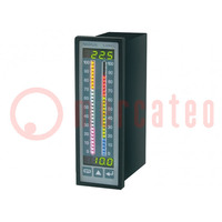 Meter: programmable; digital,mounting; on panel; LED x2; 4-digit