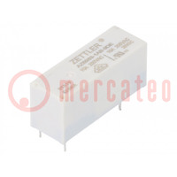 Relay: electromagnetic; SPST-NO; Ucoil: 9VDC; 10A; 10A/250VAC; PCB