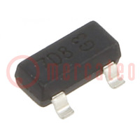 Transistor: N-MOSFET; unipolar; 60V; 0,15A; Idm: 0,8A; 0,34W; SOT23
