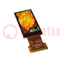 Display: TFT; 0.96"; 160x80; Illumin: LED; Dim: 13.5x27.95x1.54mm