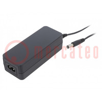 Power supply: switched-mode; 12VDC; 1.5A; Out: 5,5/2,1; 18W; 0÷60°C