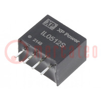 Converter: DC/DC; 2W; Uin: 5V; Uout: 12VDC; Iout: 168mA; SIP; THT; IL