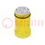 Señalizador: luminosa; bombilla BA15D; amarillo; 12÷250VDC; IP66