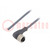 Cable de conexión; M12; PIN: 4; angular; 20m; enchufe; 250VAC; 2,2A