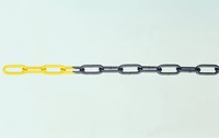 Sperrkette aus Stahl gelb/schwarz Bundlänge 15 m | PL3028
