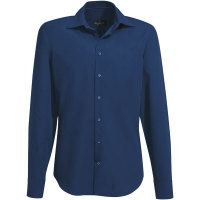 HAKRO Business-Hemd, Tailored Fit, langärmelig, marineblau, Gr. S - XXXL Version: S - Größe S