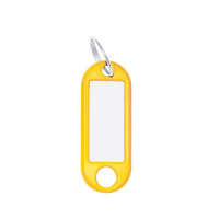 Schlüsselanhänger mit Ring 10er Pack Version: 06 - gelb
