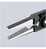 Knipex Präzisions-Elektronik-Greifzange, mit Mehrkomponenten-Hüllen, brüniert, 130 mm, flache Backen