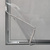 Ramka / Przegroda / Ścianka działowa z aluminium, z przezroczystym banerem | 1700 x 2000 mm (szer x wys) 1700 mm