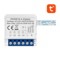 SMART SWITCH MODULE ZIGBEE AVATTO ZWSM16-W4 TUYA