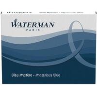 WATERMAN Tintenpatrone Stand. Myster Blue 8 Stück
