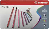 STABILO Pen 68 felt pen Assorted colours 50 pc(s)