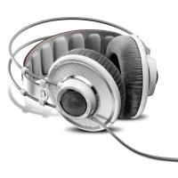 AKG K 701 Kopfhörer Kabelgebunden Kopfband Musik Silber, Weiß