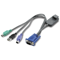 APC KVM PS/2 VM Server Module - 14" (36 cm) toetsenbord-video-muis (kvm) kabel Grijs 0,36 m
