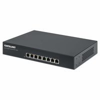 Intellinet 8-Port Gigabit Ethernet PoE+ Switch, 8 x PoE ports, IEEE 802.3at/af Power-over-Ethernet (PoE+/PoE), Endspan, Desktop, Box