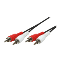 LogiLink 2xRCA - 2xRCA, 2.5m audio kabel 2,5 m Zwart