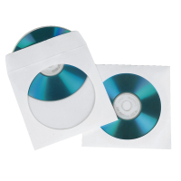 Hama CD Paper Sleeves, white, 100 pcs/Pack 1 disques Blanc