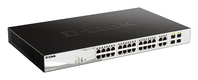 D-Link DGS-1210-24P hálózati kapcsoló Vezérelt L2 Gigabit Ethernet (10/100/1000) Ethernet-áramellátás (PoE) támogatása Fekete