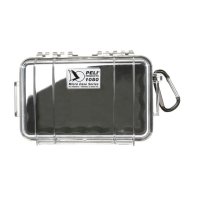 Peli 1050 MicroCase Ausrüstungstasche/-koffer Flip case Schwarz, Transparent