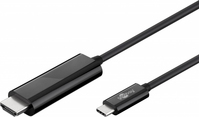 Goobay 77528 Videokabel-Adapter 1,8 m USB Typ-C HDMI Schwarz