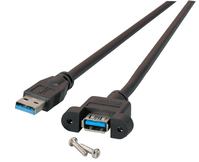 EFB Elektronik K5265SW.0,5 USB-kabel 0,5 m USB 3.2 Gen 1 (3.1 Gen 1) USB A Zwart