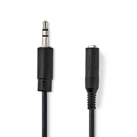 Nedis CAGP22550BK02 Audio-Kabel 0,2 m 3.5mm 6.35mm Schwarz