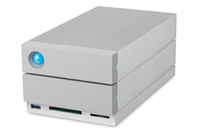 LaCie 2big Dock Thunderbolt 3 32TB (2X16TB 7200RPM ENTERPRISE) USB-C, THUNDERBOLT3, DP, CARD READER, 5YR disk array Grey