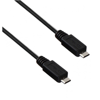 Akyga AK-USB-17 kabel USB 0,6 m USB 2.0 Micro-USB B Czarny