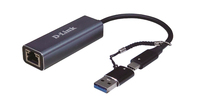 D-Link Adaptateur USB-C/USB vers Ethernet 2,5G DUB-2315