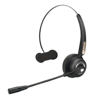 MediaRange MROS305 hoofdtelefoon/headset Draadloos Hoofdband Kantoor/callcenter Bluetooth Zwart