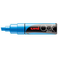 Uni-Ball ChalkGlass PWE-8K krijtstift Beitel Blauw 1 stuk(s)