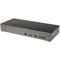 StarTech.com Dock USB type C - Docking station USB C con triplo monitor 4K - Power Delivery 100W - DP 1.4 Alt Mode & DSC, 2x DisplayPort 1.4/HDMI 2.0 - 6xUSB (2x 10Gbps) - Windo...