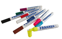 Franken ZKM96 marqueur à craie liquie Noir, Bleu, Marron, Vert, Rouge, Blanc 10 pièce(s)