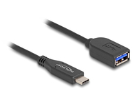DeLOCK 60567 USB Kabel 0,25 m USB 3.2 Gen 2 (3.1 Gen 2) USB C USB A Schwarz