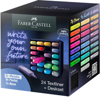 Faber-Castell 254602 marqueur 24 pièce(s) Pointe biseautée Multicolore