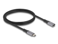 DeLOCK 81201 USB Kabel USB4 Gen 2x2 1 m USB C Schwarz, Grau